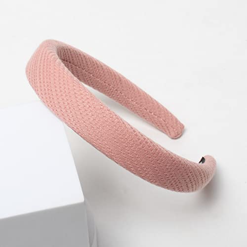 6Pk Padded Headbands For Women Twill Simple Thick Fabric Head Band No Slip Girls Fashion Hair Bands Hair Accessories #TOP7