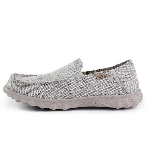 Kickback Couch Classic Mocassins Slip‑on en Toile pour Homme – Chaussures Décontractées pour l’Été, la Plage et Les Voyages avec Semelle...