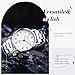 RORIOS Reloj Cuarzo Analógico Cronógrafo Simple Doble o Triple Relojes con Números Digitales y Romanos Clásico Moda Correa de Acero Inoxidable Impermeable Watches Blanco A Imagen de RORIOS Reloj Cuarzo Analógico Cronógrafo Simple Doble o Triple Relojes con Números Digitales y Romanos Clásico Moda Correa de Acero Inoxidable Impermeable Watches Blanco A