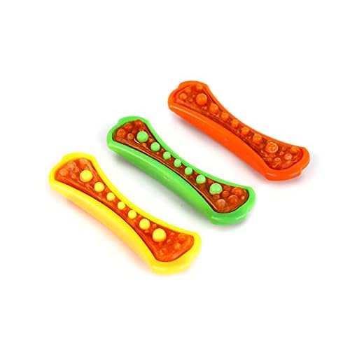 Hartz Chew ‘n Clean Dental Duo Dog Treat & Chew Toy, Color Varies, Medium, 3 Pack