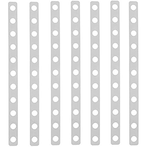 36pcs Plastic White Display Hanger Strips,Coordinate Heavy Weight Plastic Displays Stable Hanger Connector (White) Cover
