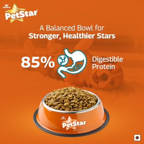 Image of Petstar Puppy Dry Dog Food 1 kg, Tuna & Rice Formula, High Protein, Easy Digestion, Immunity Support, No Artificial Flavours or Added Sugar