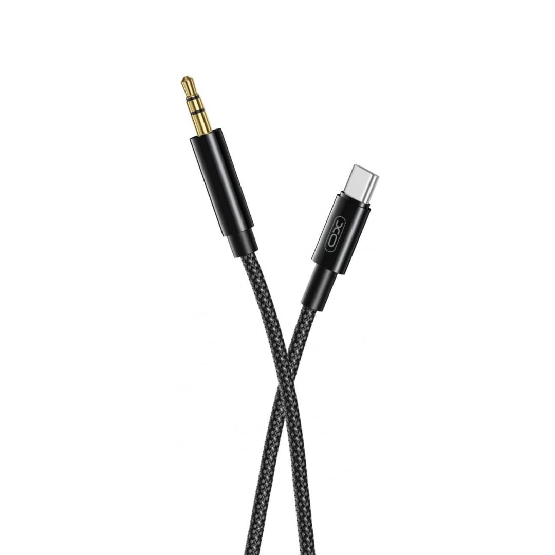 XO Premium Braided 3.5mm to USB-C Audio Cable, 1M - High Fidelity