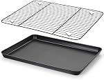 E-far Nonstick Baking Sheet with Rack Set