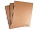 Unruled Notebook (3 Pack): Environmentally sustainable, designed by college students for visual notetaking, 60 unlined perforated sheets, 8 x 10.5 inches