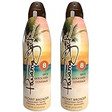 Panama Jack Instant Bronzer Sunscreen - SPF 8, Antioxidant, Moisturizing, PABA, Paraben, Gluten & Cruelty Free, Water Resistant (80 Minutes), 5.5 OZ (Pack of 2)