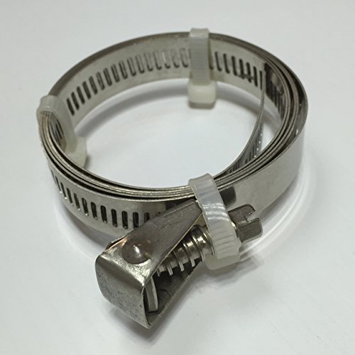 40" Adjustable Stainless Steel Hose Clamp, Duct Clamp, Pipe Clamp, Air Ducting Clamp With Flex Worm Drive, Quick Release Hose Clamps #TOP1