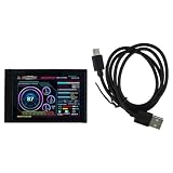 SPORTARC Display IPS da 3,5 pollici, schermo LCD, rotazione verticale orizzontale, rotazione a 360 gradi, alimentazione USB-C, per AIDA64, Windows, Linux