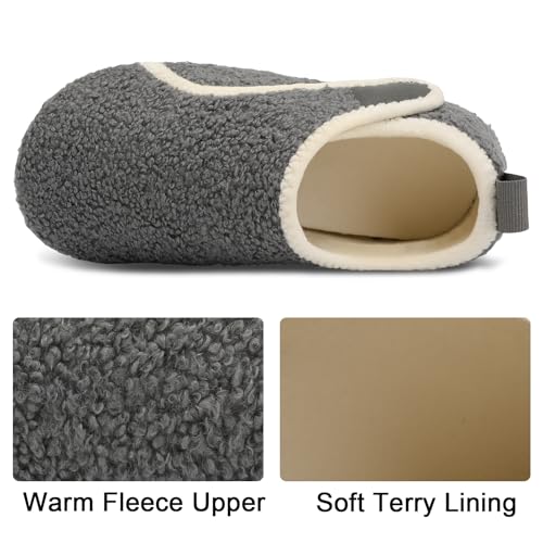 Womens Mens Slippers Cozy Indoor Slipper Socks Portable Travel Shoes Washable with Non-Slip Rubber Sole4