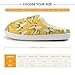 Yellow Sweet Bananas Boys Girls House Slippers with Microfleece Lining Cozy Household Shoes Non-slip for Kids 34