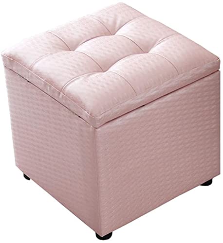 Pouf robuste charge 150 kg avec rembourrage éponge haute résilience et coffre de rangement