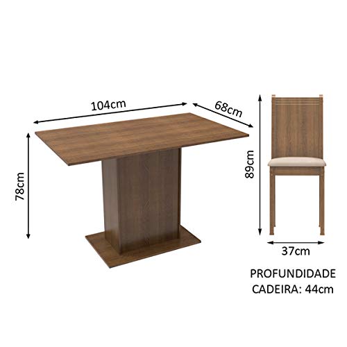 El Mejor Listado de Comedor Chocolate 4 Sillas del mes. 21 Imagen adicional