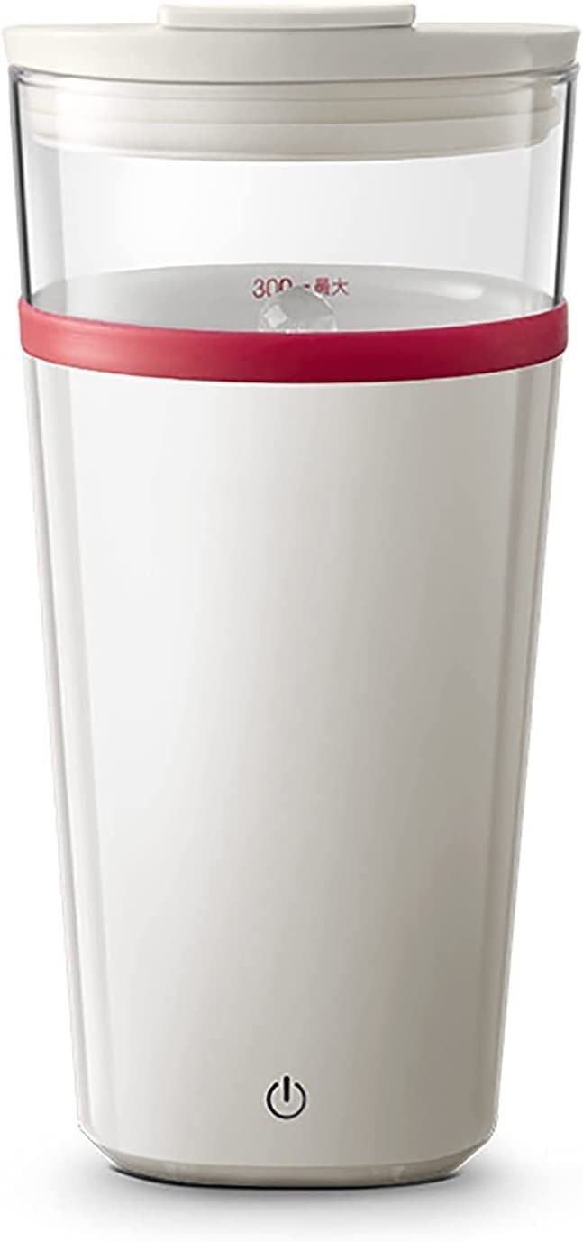 Automatische Mixing Cup Portable Mixing Cup Elektrische Fitness Sport Wasser Cup Protein Pulver Shaker Cup Einfach zu bedienen (Weiß Größe: 8.9x9x17.6CM)