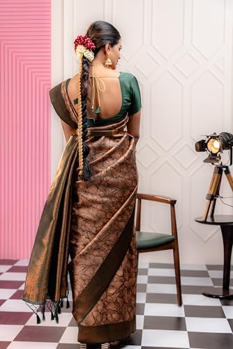 Image of Avantika Fashion Women's Kanjivaram Soft Silk Banarasi Sarees With Blouse Piece