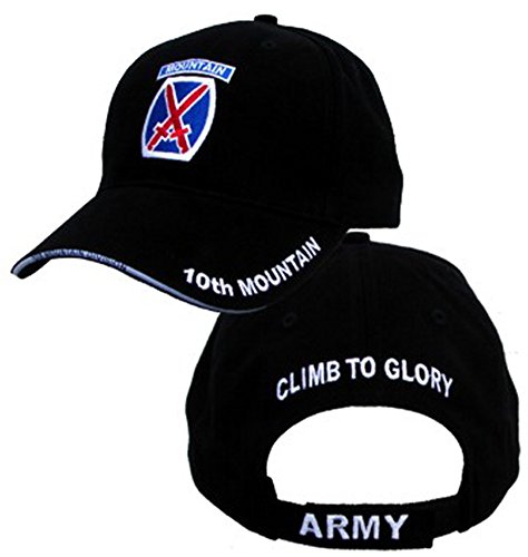 US Army 10th Mountain Division Embroidered Ball Cap
