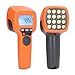 Digital Handheld Stroboscope, High Accuracy Speedometer, 60-99999rpm, LED Flash, LCD Display - Non - Contact Measurement, Long Light Range, Ideal for and Industrial Use