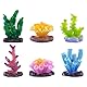 Rolin Roly 6 Aquarium Pflanzen Künstlich Harz Koralle Fish Tank Home Office Décorations für Fischbecken, Aquarien, Landschaftsdekoration (6pcs)