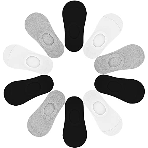 KEREDA Chaussette Enfant Socquette Fille Garçon Coton Sport 25-37 Lot de 10, black white grey M Cover