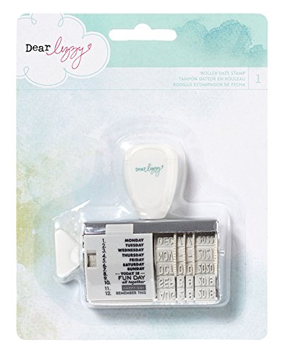 American Crafts Roller Date Decorative Stamp, Dear Lizzy 5th and Frolic