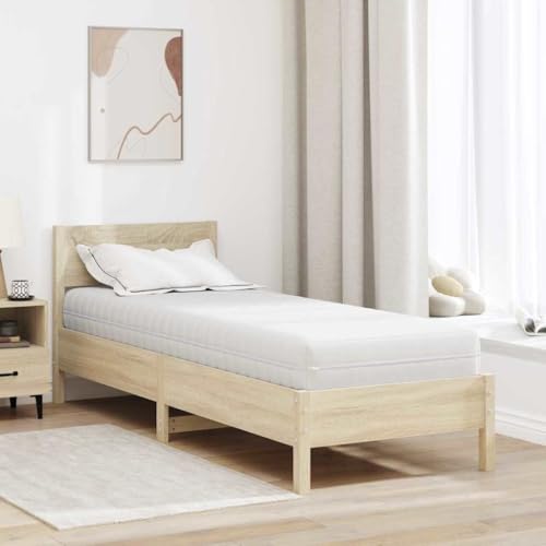 Teenpull Colchón de muelles ensacados blanco, 70 x 200 cm, con capa de coco para un apoyo óptimo de la columna vertebral, capa de confort de espuma duradera, diseño moderno para dormitorio
