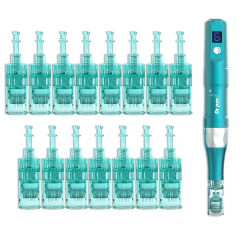 Dr. pen Ultima A6S Cartridges 16-Pin – 15 Stück Ersatzpatronen für Hautpflege und Hautbildpflege – Authentische Dr. pen Einwegkartuschen (15 Stück, 16-Pin für A6S)