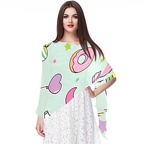 Foulard magique licorne contre le vent, long bandeau en soie fin et respirant