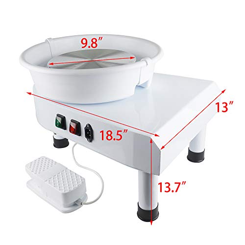 Zxmt PROMOTOR Pottery Wheel Machine 350W Ceramic Potters Machine Electric Heavy Duty Pottery Forming Machine thumb #2