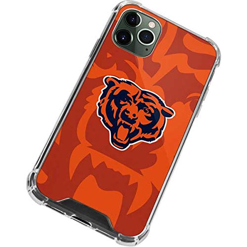 Skinit Clear Phone Case Compatible with iPhone 12 Pro Max - Officially Licensed NFL Chicago Bears Double Vision Design