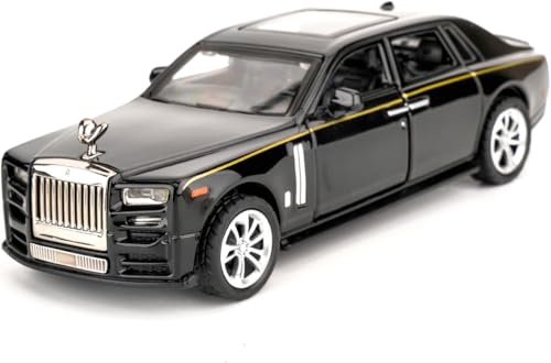 Image of PLUSPOINT Diecast Model Car Pull Back Action Vehicles Alloy Simulation Supercar with Openable Doors Lights and Sound Toy for Kids and Collectors Perfect for Play & Display Gift for 3+ Year Boys