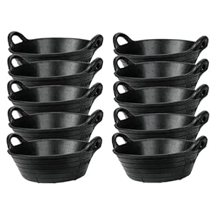 SYTZTOOLS PACK VAN 10 11L RUBBER SKIP FEED TROUGH INDESTRUCTIBLE VOEDEREMMER FARM DIER