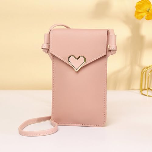 Touchable Crossbody Phone Bag Lovely Purse with Snap and Strap for Women's Phone Wallet Bag