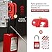 HiLKCO 20 Pack Industrial Universal Circuit Breaker Lockout Device Set Grade for Loto Compliance - Fits Single & Multi-Pole Electrical Breakers