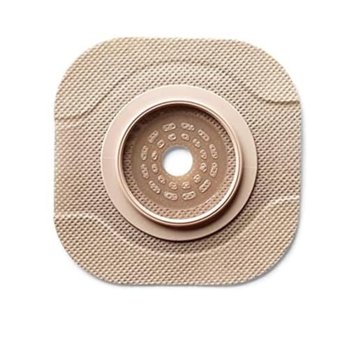 Hollister 112013 CeraPlus Flat Skin Barrier, Pre-Sized 7/8” Opening, Flange Size 1-3/4”, Green Color Code Match, 5 Pack – Ostomy Skin Barrier