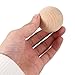 Kisangel 5pcs Croquet Balls Replacement for Lawn Games Unfinished Wood Balls for Crafting and Painting for Outdoor Backyard Fun and Bocce Activities
