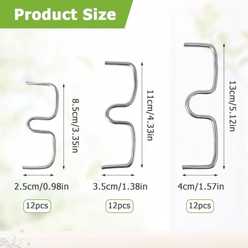 XHYASD 36 Stück Astspreizer für Obstbäume, Metall Aststütze Obstbaum 8/10/13cm, M-förmiger Astzieher Zweigspreize für Gartenbäume, Astklammern Biegehilfen zum Spreizen und Ebnen von Obstzweigen