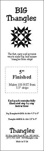 Thangles 5.0" Quilting Template: Half Square Triangle Tool