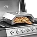 SKM Forno Pizza con Piastra Ceramica per Barbecue a Gas e Carbone