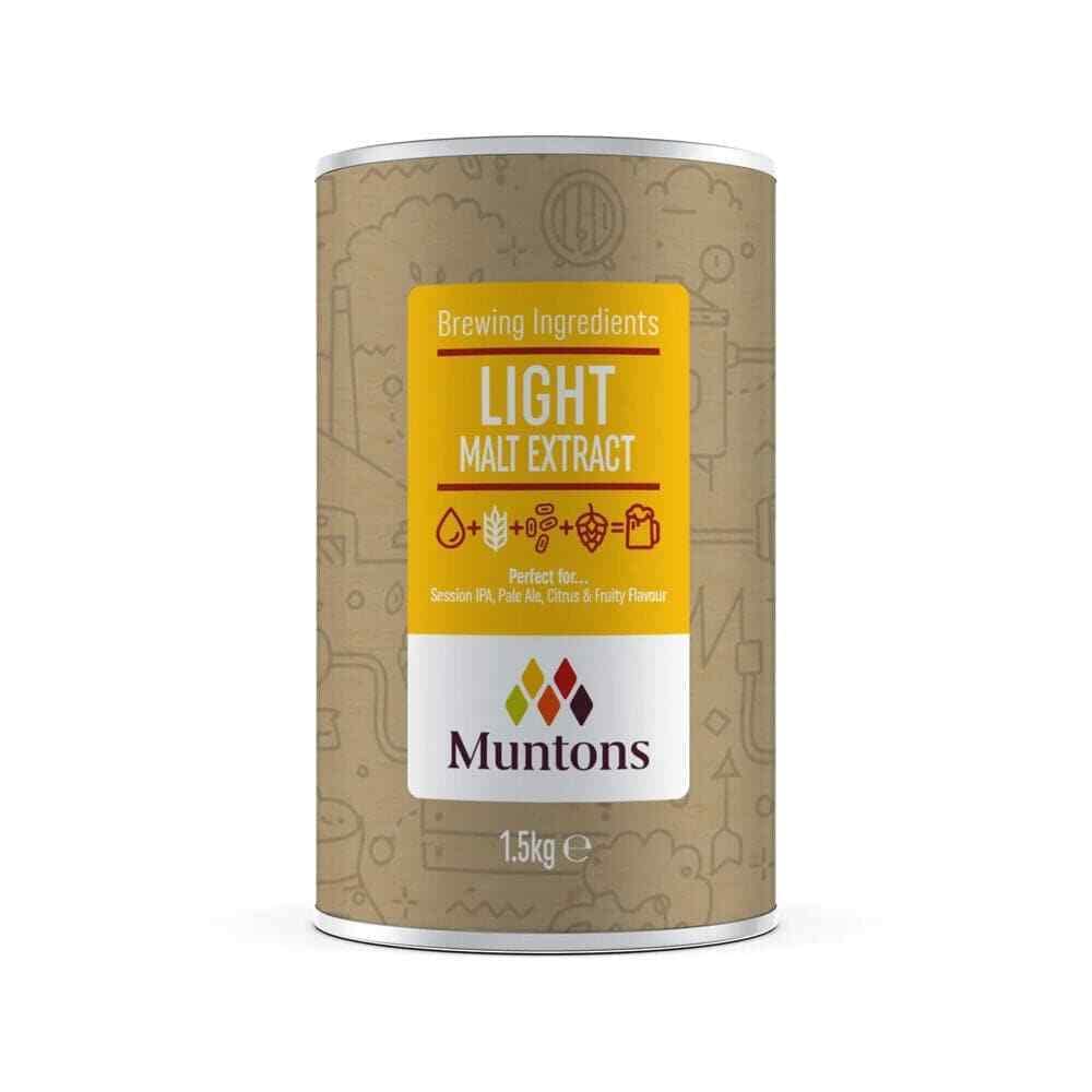 Muntons Light Malt Extract (Light) 1.5Kg For Homebrew Home Brew