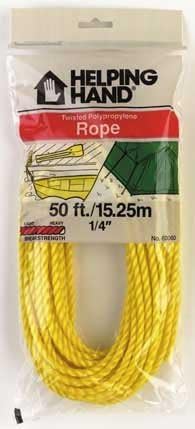 HELPING HANDS 50' Twisted Polypropylene Rope3