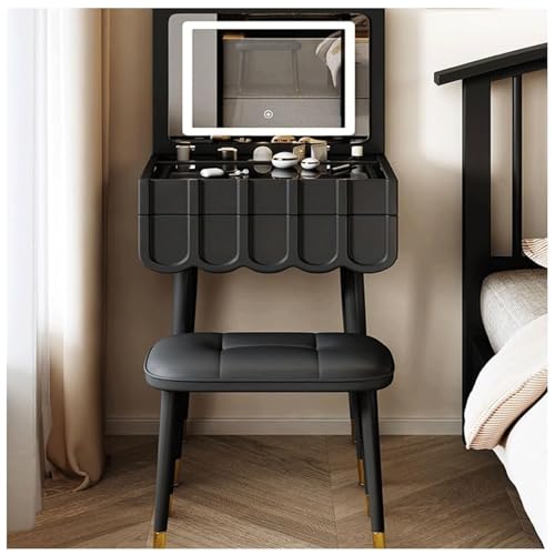 JKJZSALJ Tocador Nórdico con Espejo Led