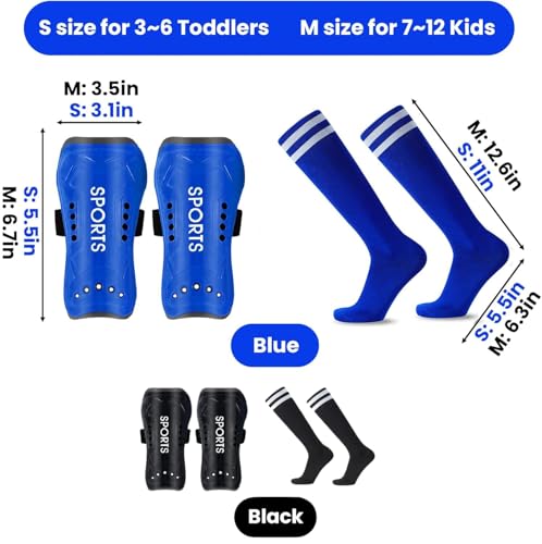 Espinilleras de fútbol para niños de 3 a 12 años con calcetines infantiles transpirables 3