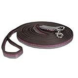 HKM Velluto Longe, Weinbeere/Dunkelgrau/Braun, 800cm Größe