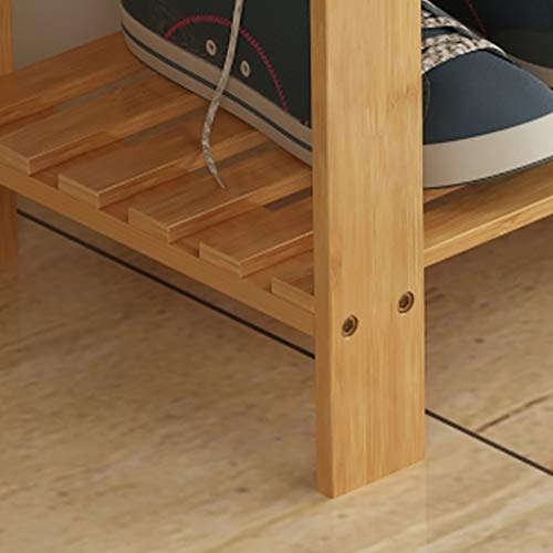 Étagère à chaussures rangement multifonctionnel et banc de taille M