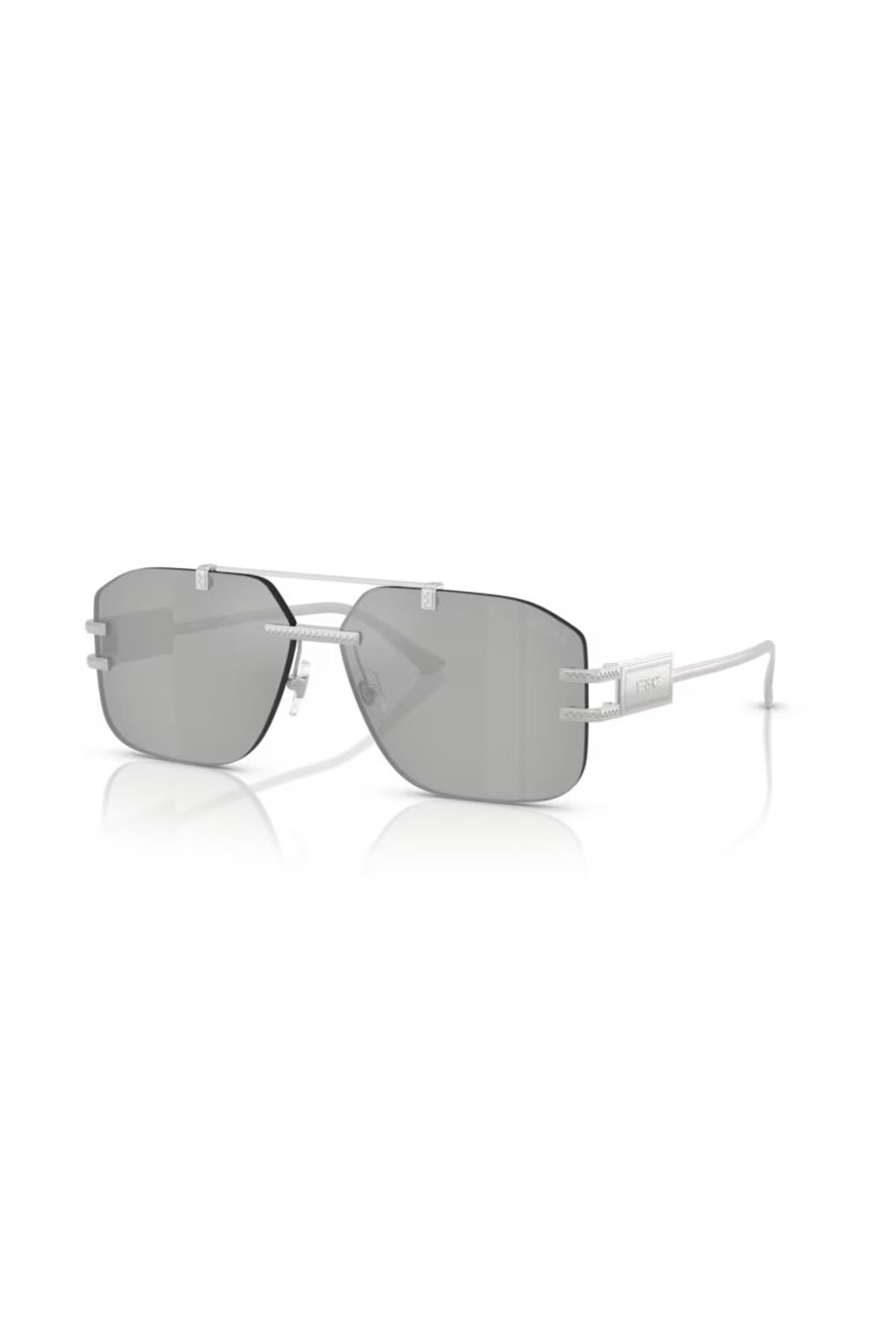 Amazon | Versaceのシルバーミラーサングラス2275。, 10008V