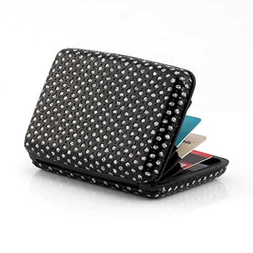 Image of MAESTRA Black Metal Unisex RFID Blocking Card Holder