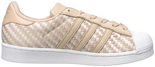 Image of adidas Originals Women's Superstar Sneaker, Dust Pearl /Linen /White, 11