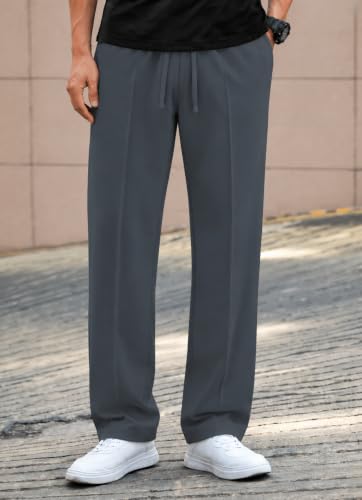 Mack Jonney Men’s Cotton Trackpants Gray DARK GREY - Image 3