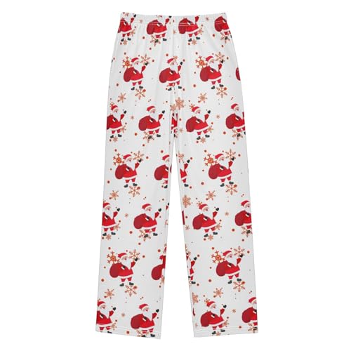 Boys' Pants Christmas Santa Gnomes Hat Long Bottoms Jogger Pants Elastic Waist Trousers with Pockets S-XL