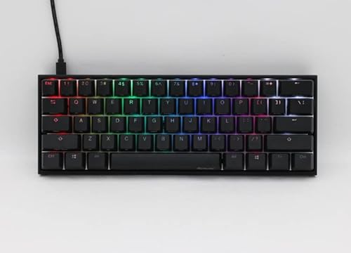 Ducky Mecha Mini V2 Rgb Led 60% Double Shot Pbt Mechanical Keyboard Cherry Mx Black #TOP4