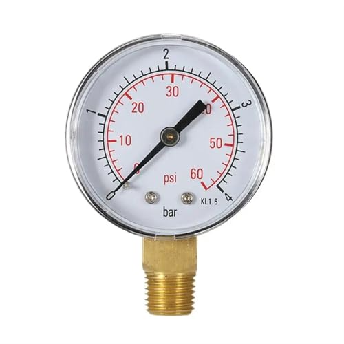 Manomètre 0-4 bar 0-60 psi 1 pièce pour mesurer la pression d'eau